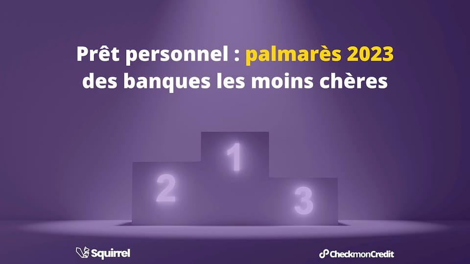 Prêt personnel : palmarès 2023 des banques les moins chères